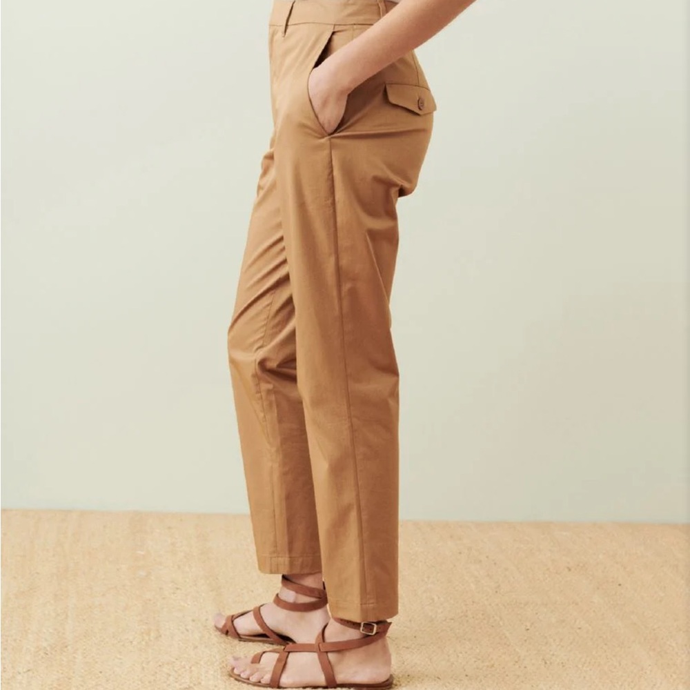 NWT! JENNI KAYNE Twill Trouser in Tan - 4 - Picture 3 of 7